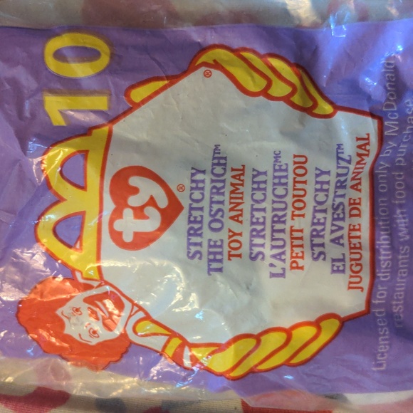Vintage Mc Donalds Ty Toy Animal Stretchy The Ostrich 1999 - Picture 2 of 6